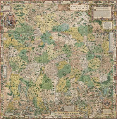 Beierse landkaarten van 1568 door Philipp Apian